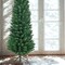 Slim 6.5ft Pencil Artificial Christmas Tree with Realistic PVC Needles and Metal Stand